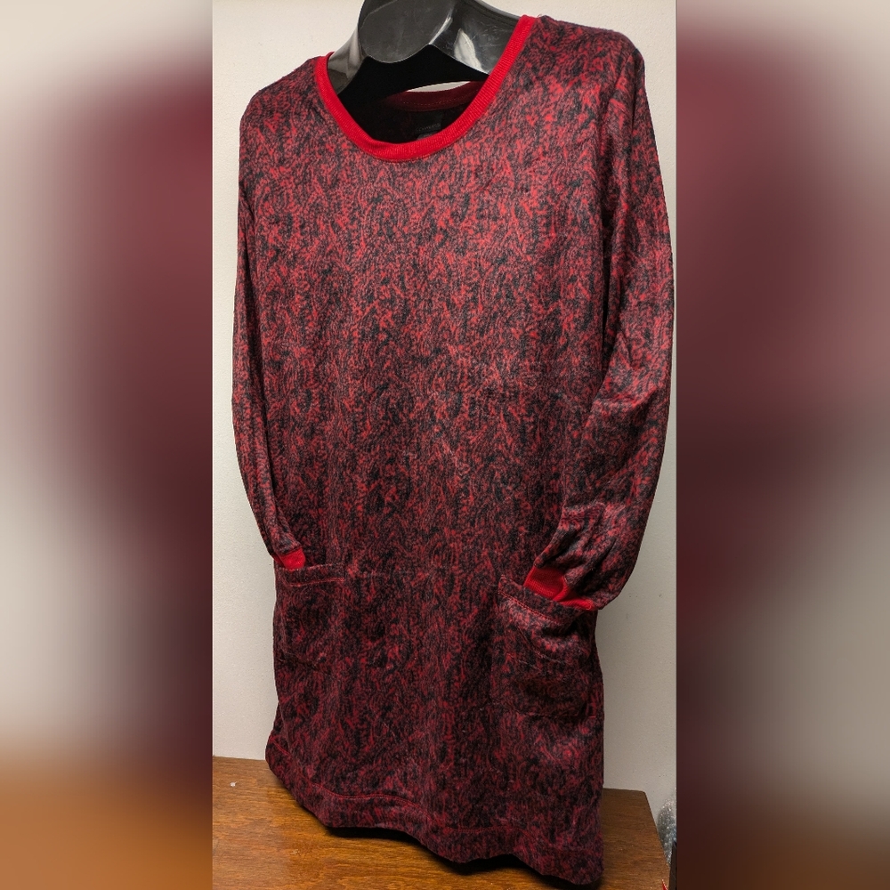 medium Women's Covington Warm Cozy Soft Mink Knit Sleep Shirt pockets nwot
